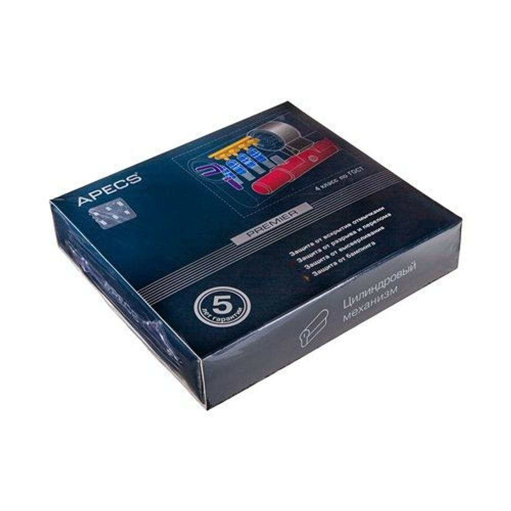 Цилиндровый механизм с вертушкой APECS Premier XR-80 (35С/45)-C15 G золото