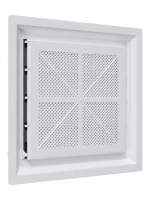 Решетка вентиляционная AIRVENT регулируемая жалюзи 349х399 пластик 3540AVp