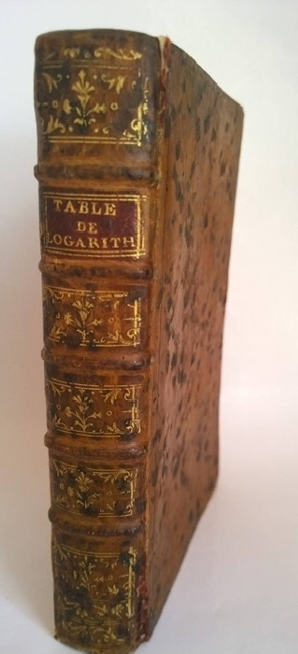 "Tables de logarithmes (Таблицы логарифмов)"  M.DCC.LXXXI (1781 г.)   Антикварная книга