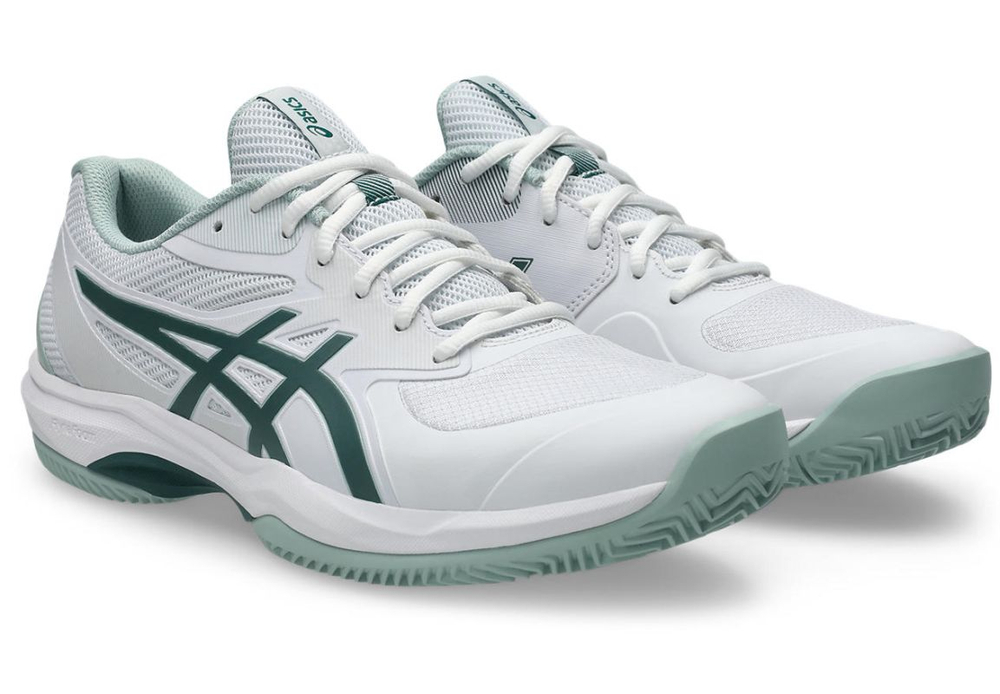 Мужские теннисные кроссовки Asics Game FF Clay/OC - white/dark neptune