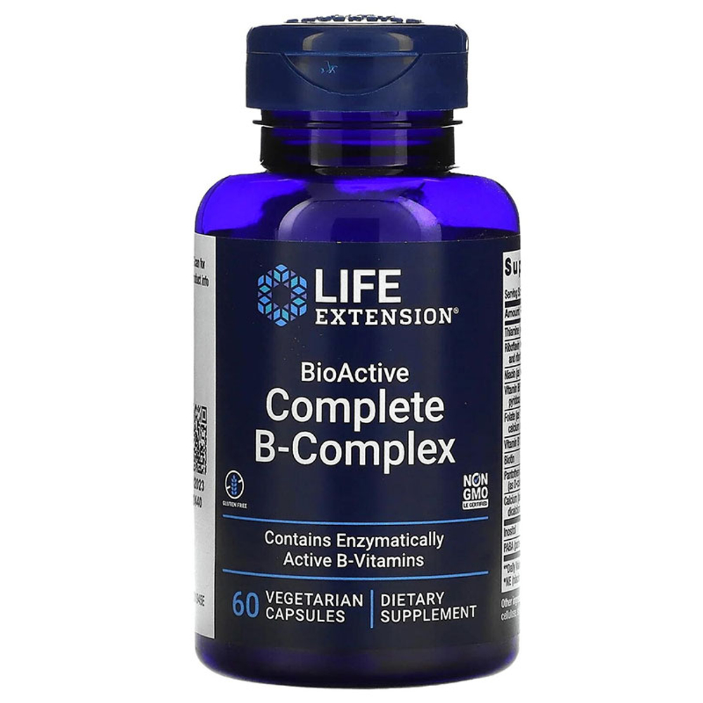 Life Extension BioActive Complete  B-Complex (60 капс.)