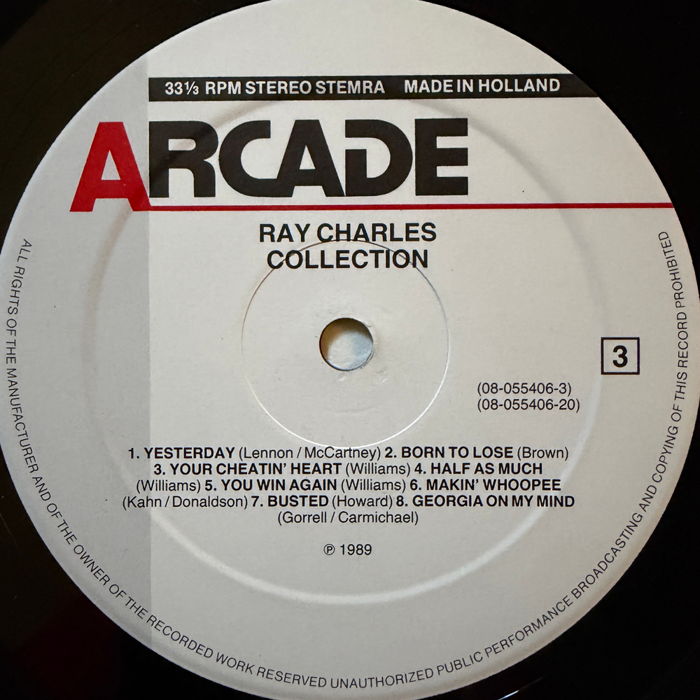 Ray Charles ‎– Collection 2LP (Голландия 1989г.)