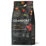 Сухой корм GRANDORF FRESH для юниоров всех пород Свежее мясо ягненка с бататом