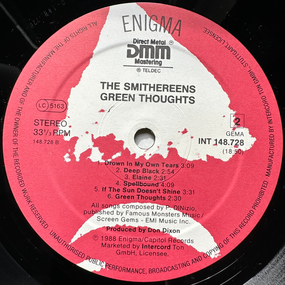 The Smithereens - Green Thoughts (Германия 1988г.)