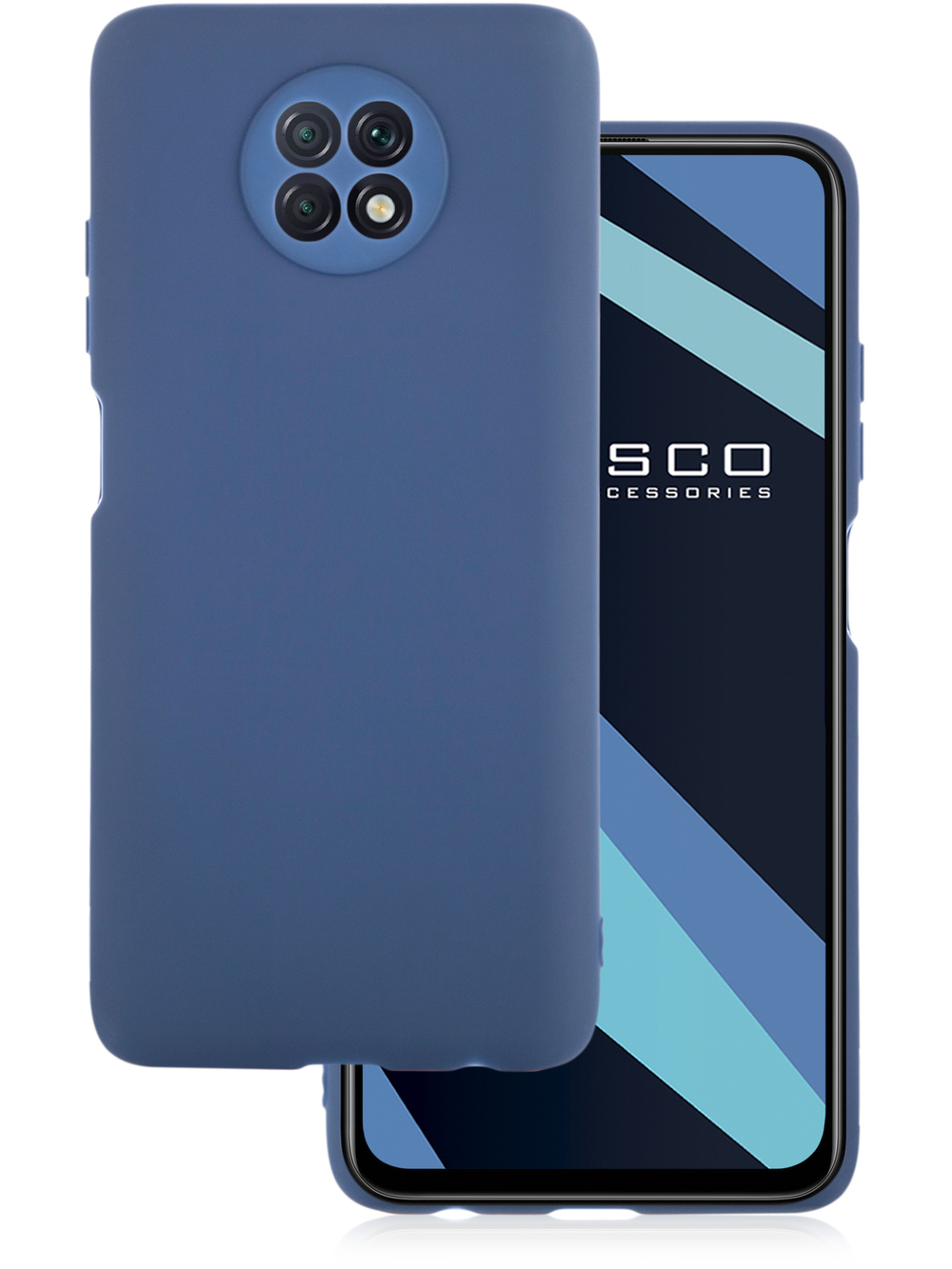 Чехол ROSCO для Xiaomi Redmi Note 9T оптом (арт. XM-RN9T-COLOURFUL-BLUE)
