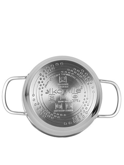 Кастрюля 1,5 л. из нержавеющей стали Kamille KM 5411 с крышкой
