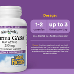 Natural Factors, Stress-Relax®, PharmaGABA®, 60 жевательных таблеток (100 мг в 1 таблетке)