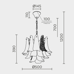 Подвесная люстра MODELUX premium ML.6777.7P GD