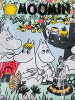 Салфетки бумажные Moomin, Муми-вечеринка, зеленого цвета 33х33 см, 20 салфеток (из Финляндии)