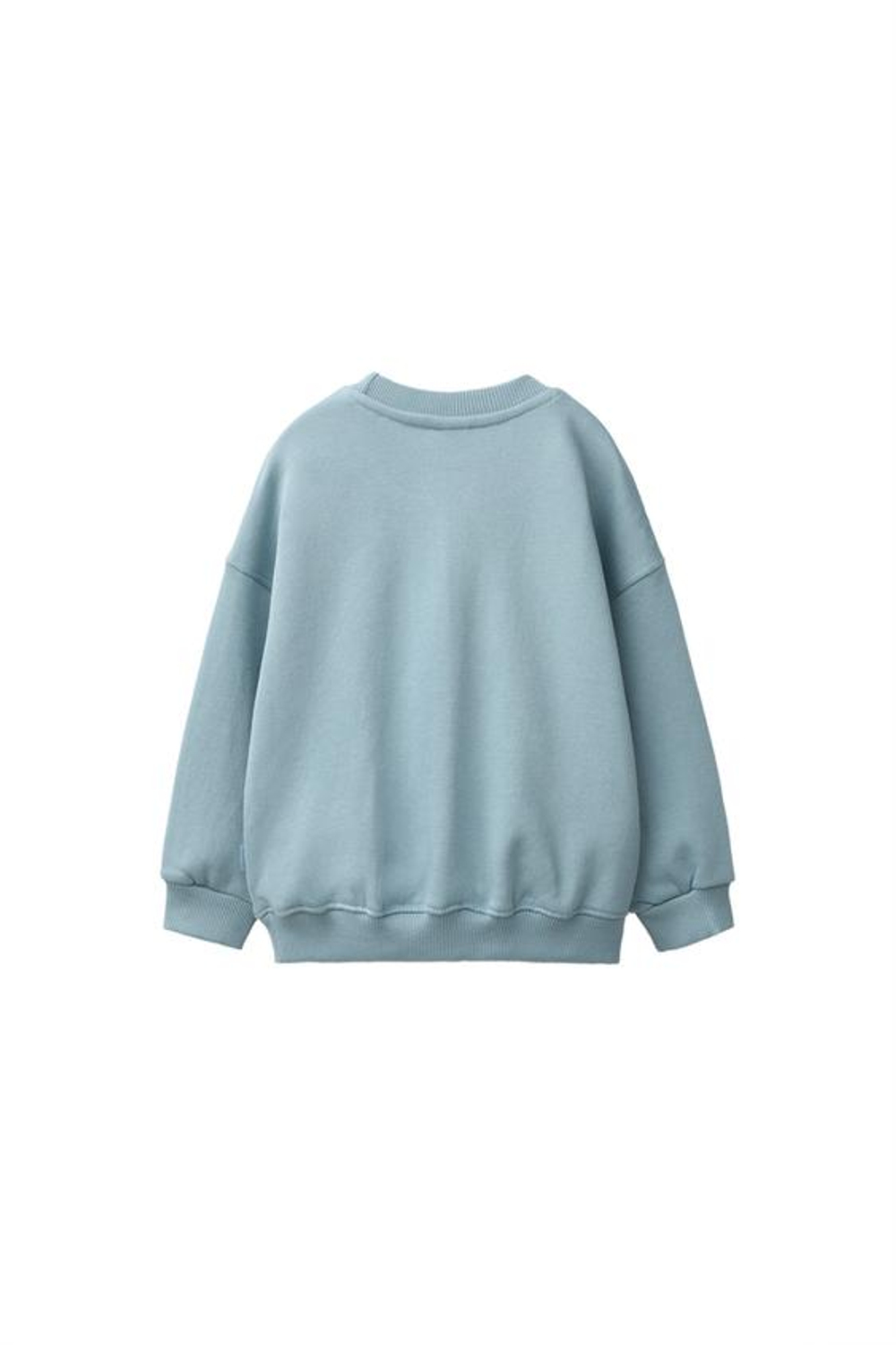 ZARA ОДНОТОННАЯ ТОЛСТОВКА, ГОЛУБОЙ
