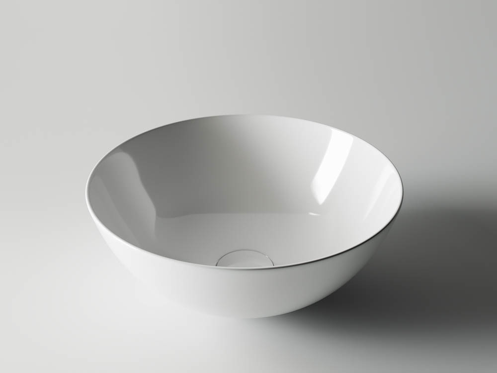 Умывальник чаша накладная круглая Ceramicanova Элемент (Element) 358x358x155мм CN6002