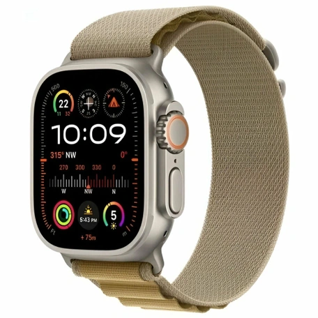 Умные часы Apple Watch Ultra 2 49 мм Natural Titanium Case with Tan Alpine Loop - L