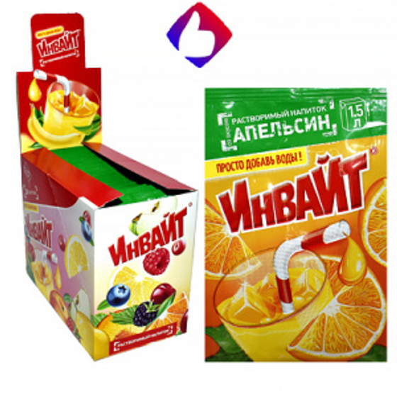Растворимый напиток Invite Апельсин 12г*24шт