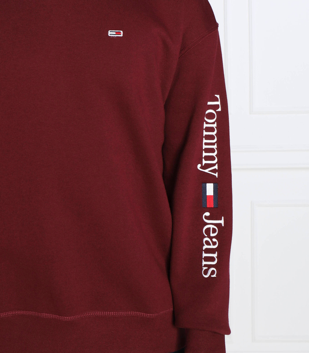 Худи linear placement Tommy Jeans - бордовый(DM0DM15012)