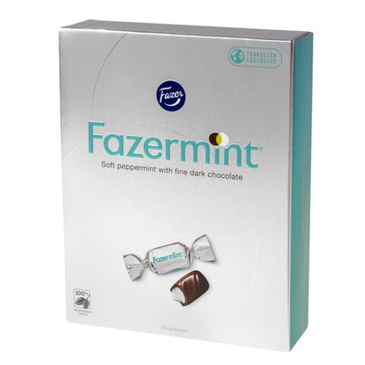 Конфеты Karl Fazer Fazermint темный шоколад с мятой 300 г (Из Финляндии)