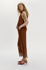 БРЮКИ С АЖУРНОЙ ВЫШИВКОЙ — ZARA