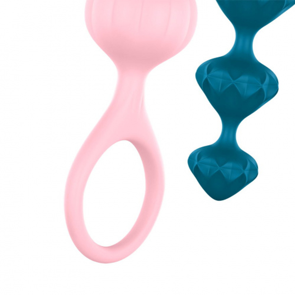Satisfyer Love Beads Набор из 2 цветных анальных цепочек