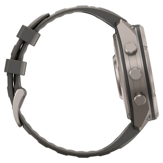 Часы Garmin Fenix 9 Pro 47 мм Solar Titanium Pebble Gray / Silver Gray (010-04338-06)