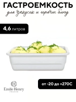 Гастроемкость "Emile Henry" белая 4,6 л