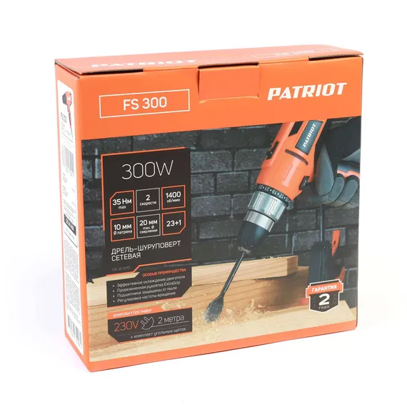 Сетевой шуруповерт "PATRIOT" FS 300