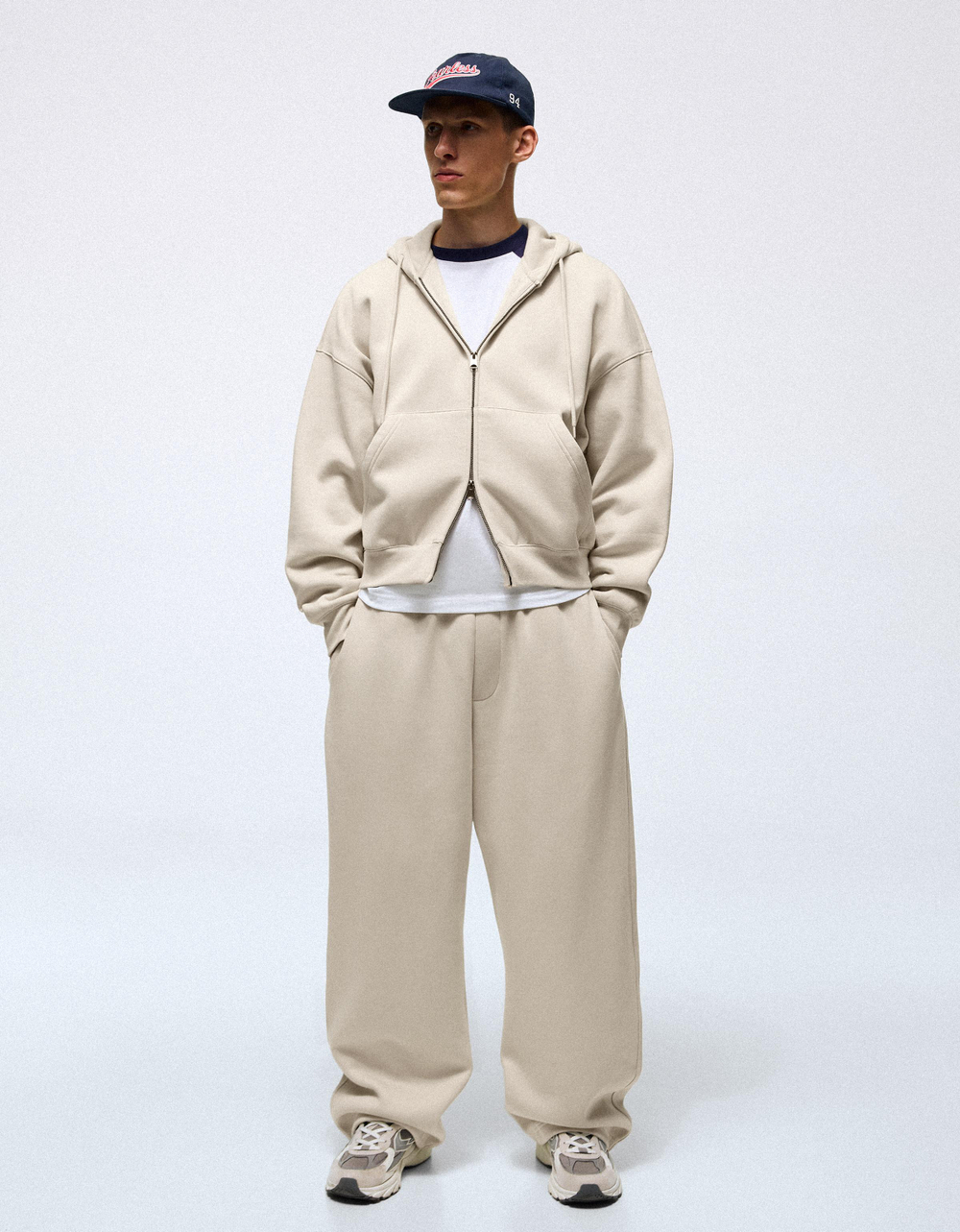 Мужское худи на молнии, арт. 2434/190 - BERSHKA