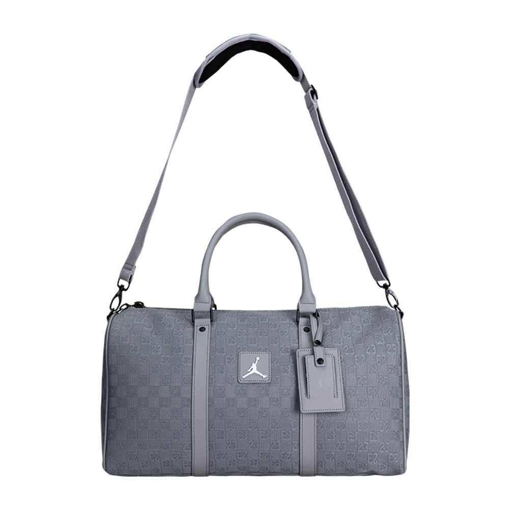 Jordan Checkerboard Jacquard Fabric Monogram Bag, Luggage Bag, Bucket Bag, Shoulder Bag Unisex White