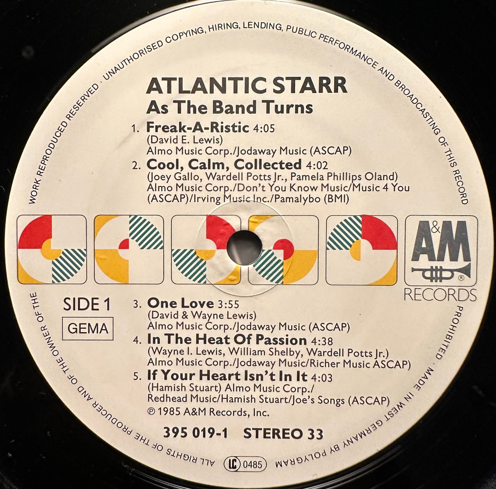 Atlantic Starr - As The Band Turns (Германия 1985г.)