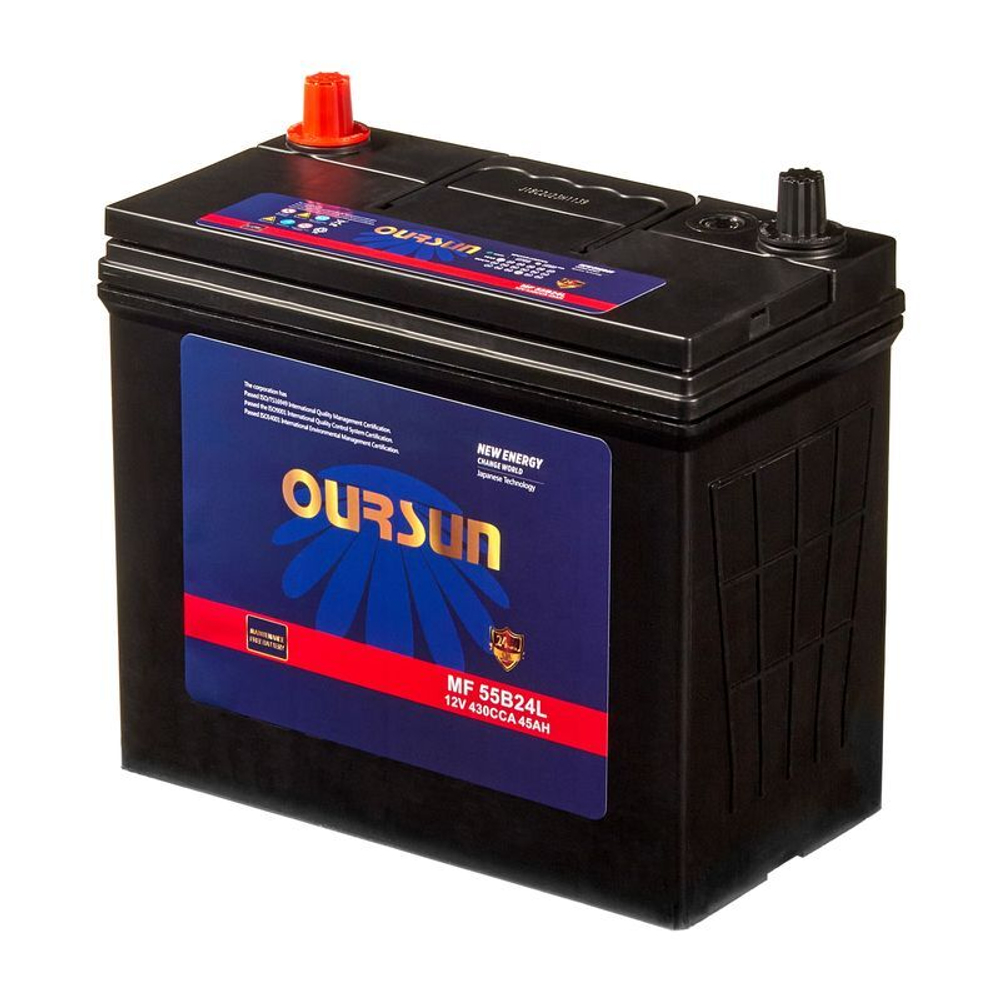 Аккумулятор OURSUN JIS MF 55B24L MF55B24L