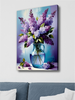 Картина Цветы у окна для интерьера 50x70см 1шт.