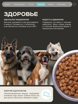 Корм для взрослых собак породы Доберман, с кроликом, 12 кг, QUATTRO