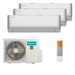 Мульти сплит-система Hisense на 3 комнаты (20+20+20 кв.м.) VIBE PRO SILVER