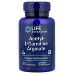Life Extension, ацетил-L-карнитин аргинат, 90 вегетарианских капсул