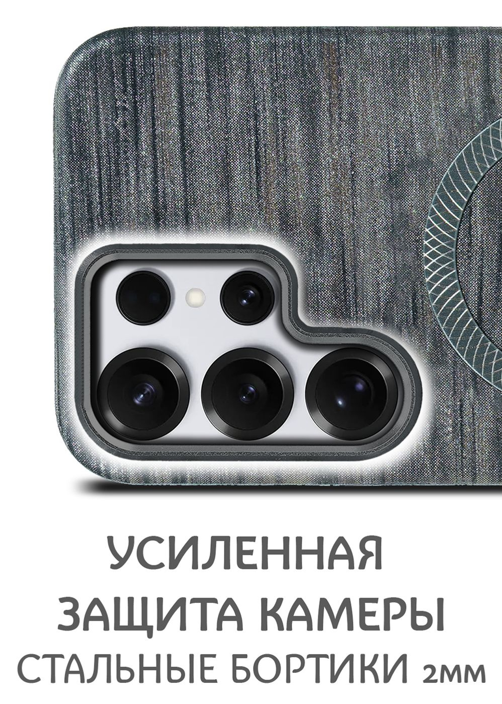Дизайнерский чехол для SAMSUNG S25 ULTRA с поддержкой беспроводной зарядки