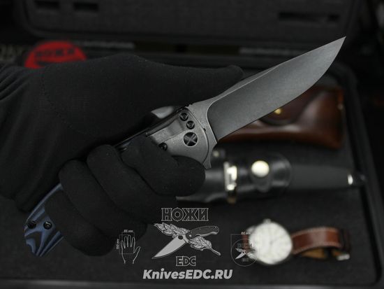 Складной нож Steelclaw Резервист сине-черные накладки c клинком из стали D2, рукоять G10