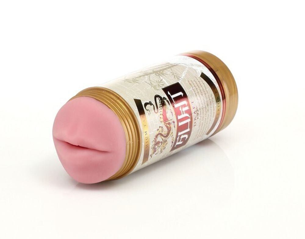 Мастурбатор Fleshlight Sukit Draft в банке, губы Siac (Цвет: розовый)