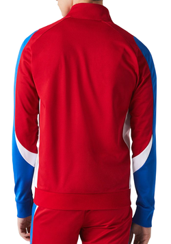 Мужская теннисная кофта Lacoste SPORT Classic Fit Zip Tennis Sweatshirt - red/blue/white