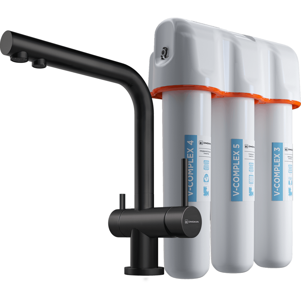 Смеситель для кухни Omoikiri Nagano-GB + Pure drop Lite