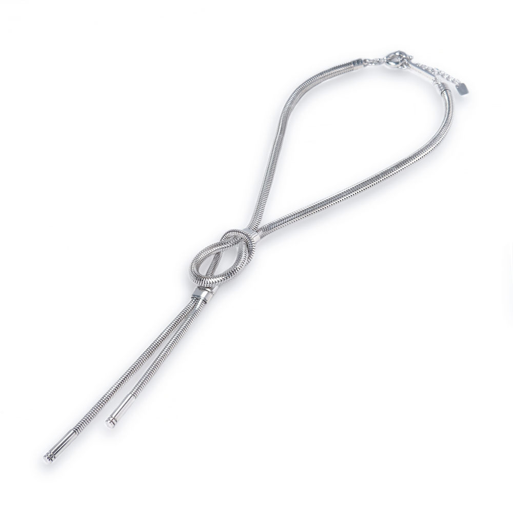 infinity tie silver