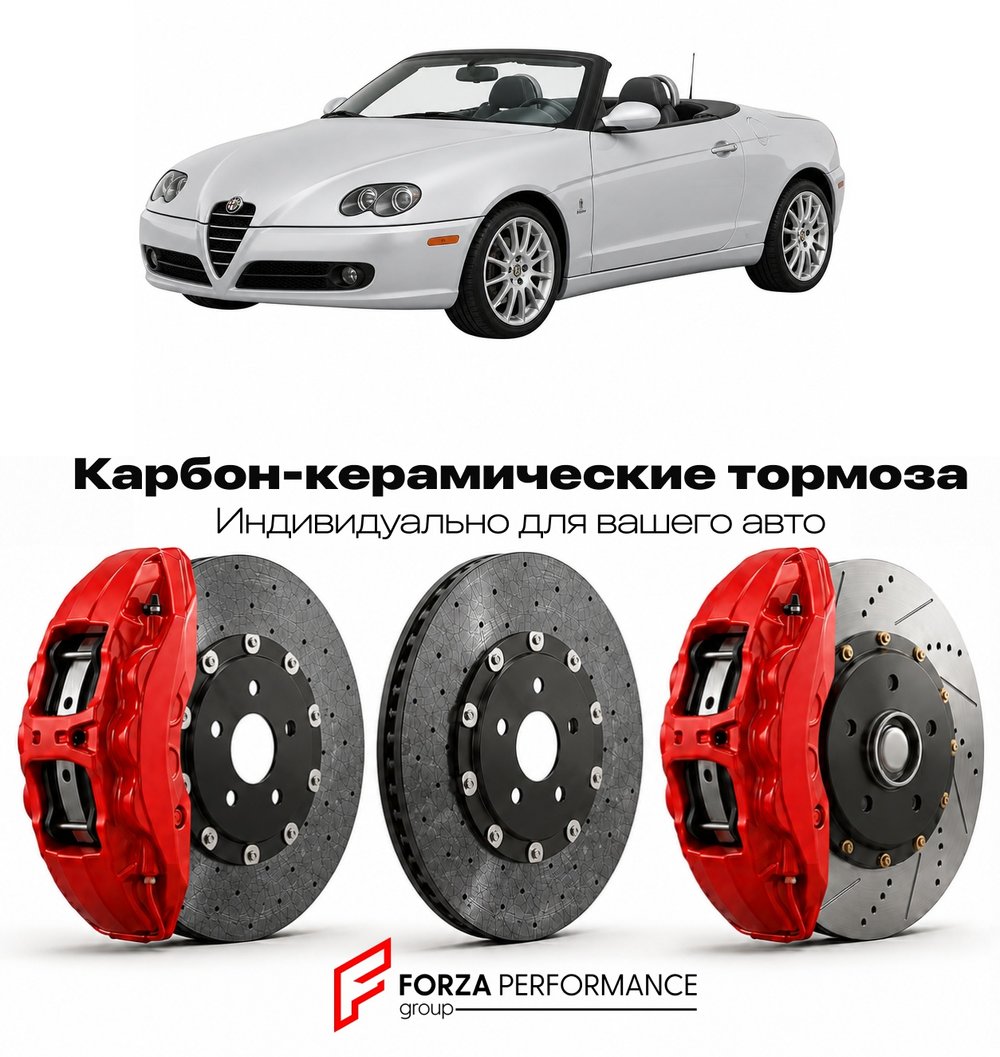 Карбон-керамическая тормозная система для Alfa Romeo Spider IV Type 115 1990-1993 Альфа Ромео