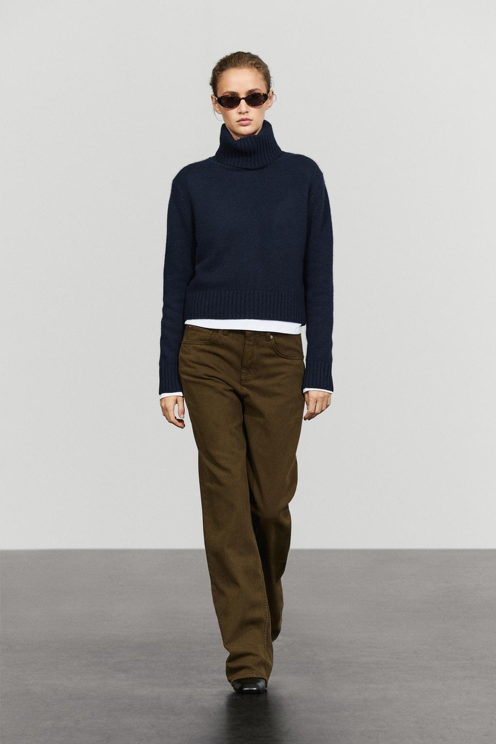 Massimo Dutti Джинсы прямого кроя, коричневый