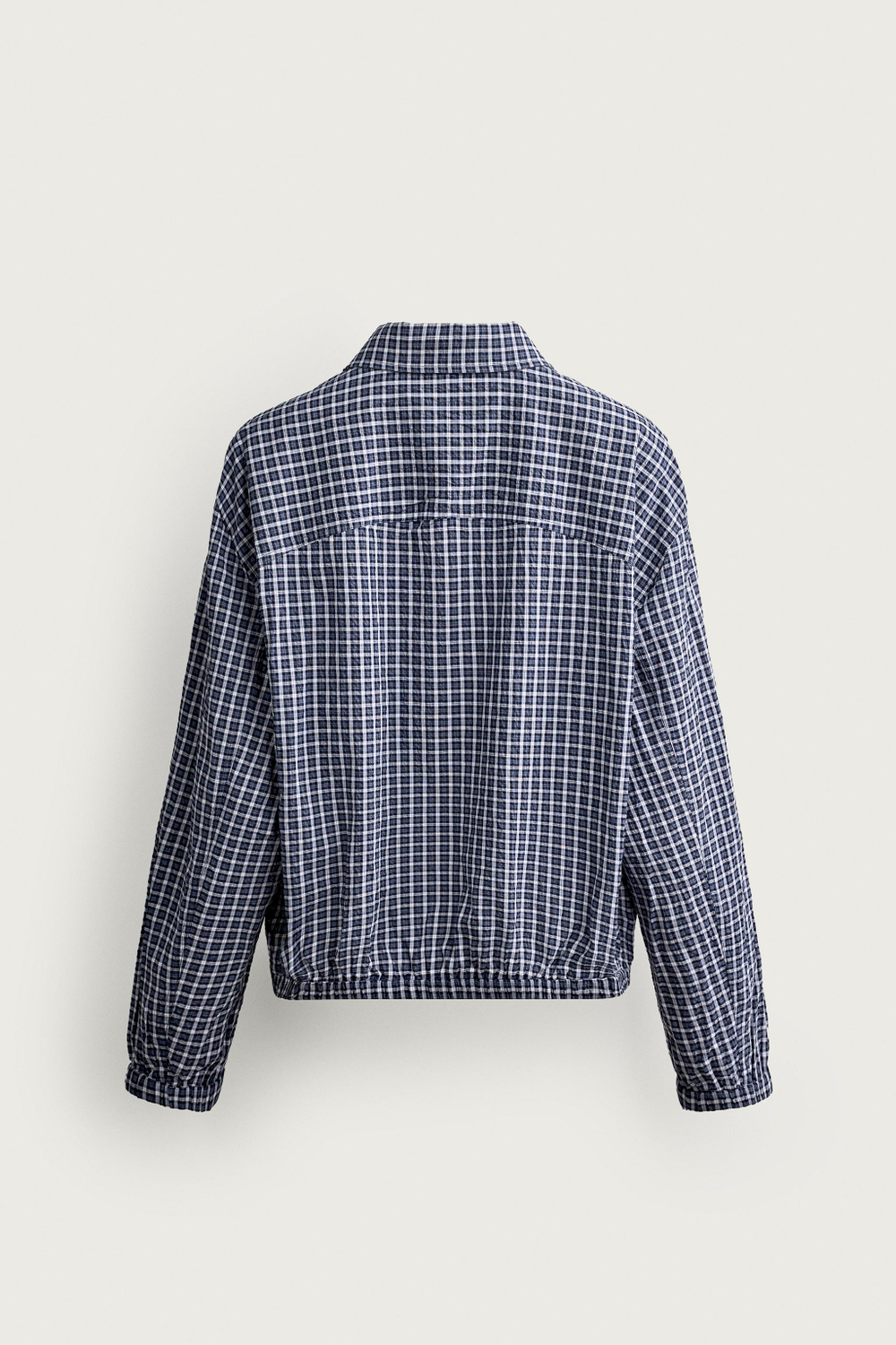 РЕЛЬЕФНАЯ КУРТКА-РУБАШКА В КЛЕТКУ — ZARA