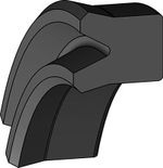 A102-160 PU Уплотнение поршня 160-140-15