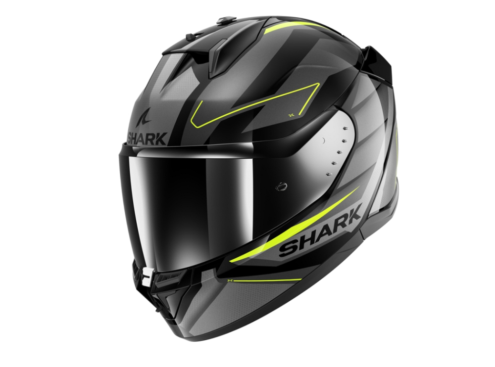Шлем интеграл Shark D-SKWAL 3 SIZLER Black/Anthracite/Yellow, M