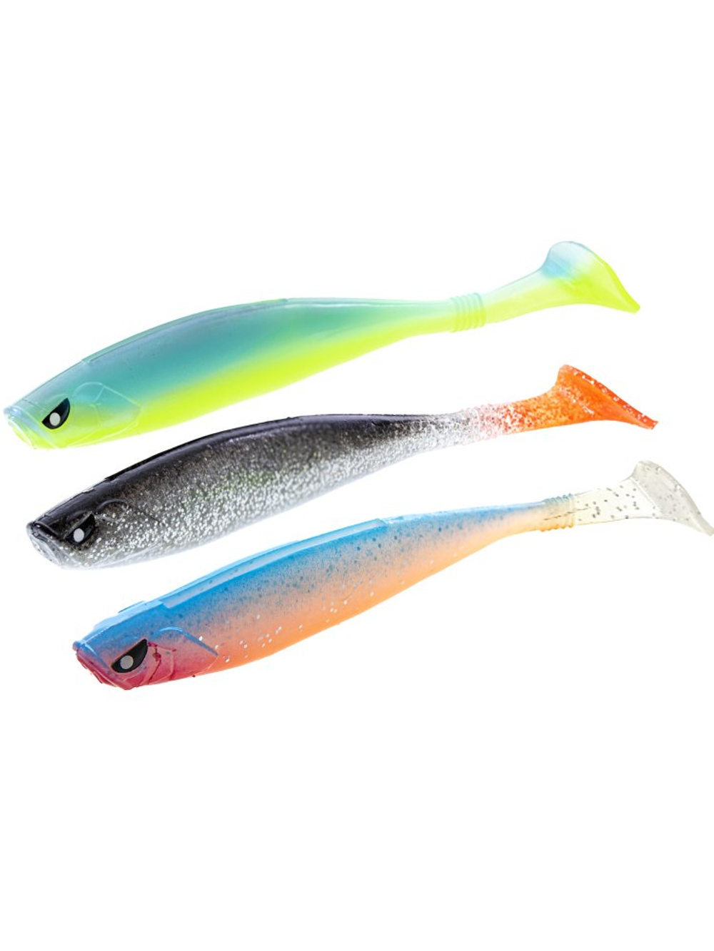 Виброхвост LUCKY JOHN Basara Soft Swim 3D, 6.0in (152 мм), цвет MIX1, 3 шт., арт. 140405-MIX1