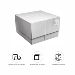 Набор кофейных столиков Bradex Home ов Tango белый мрамор с белыми ножками, 2шт