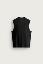 ХЛОПКОВАЯ ТРИКОТАЖНАЯ МАЙКА — ZARA