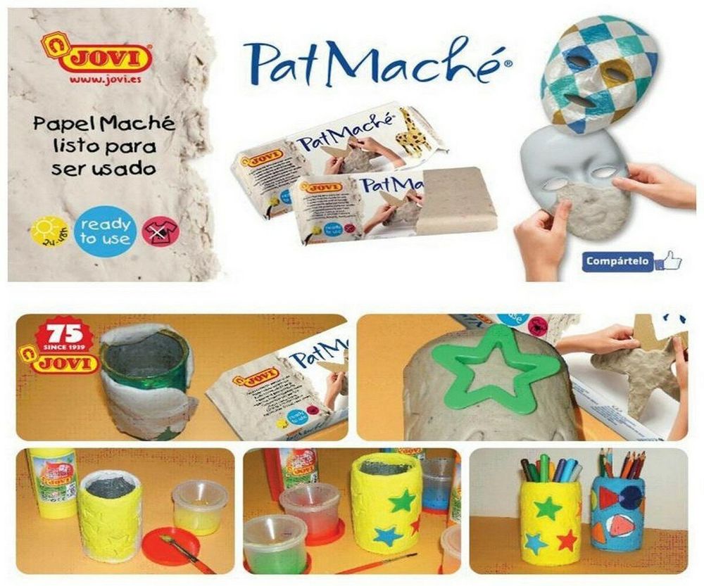 Паста папье-маше JOVI, 170 г, серый, "Patmache", 382