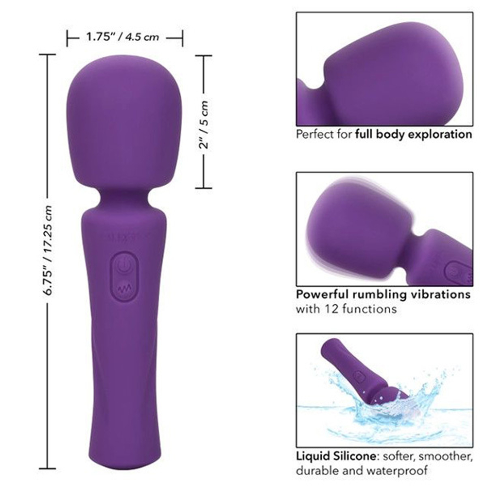 Фиолетовый ванд 17,25см California Exotic Novelties Stella Liquid Silicone Massager SE-4368-10-3
