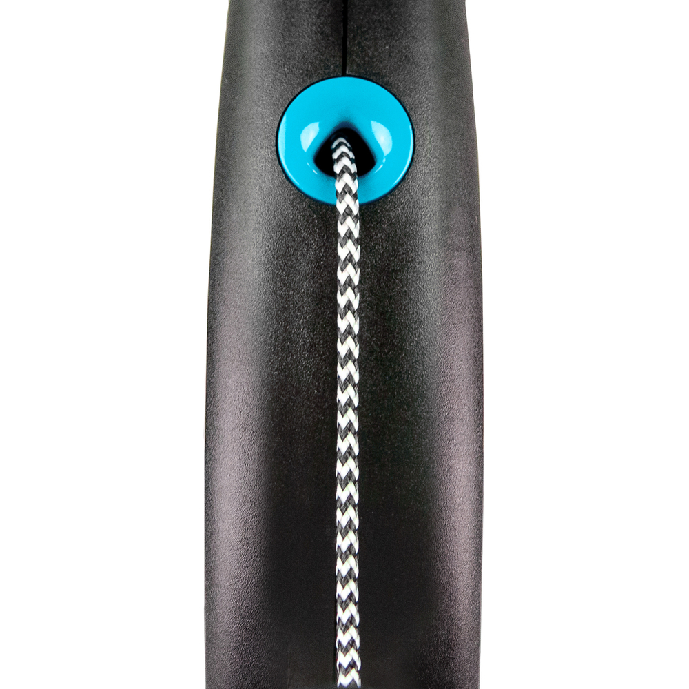 flexi рулетка Black Design XS (до 8 кг) 3 м трос черный/голубой