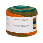 Пряжа "Mohair Dream" 00086 Бежевый/зеленый/коричневый/оранжевый/синий